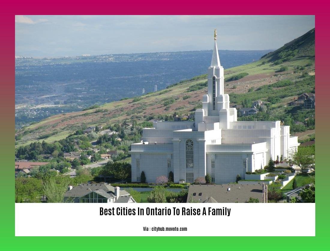 best cities in ontario to raise a family