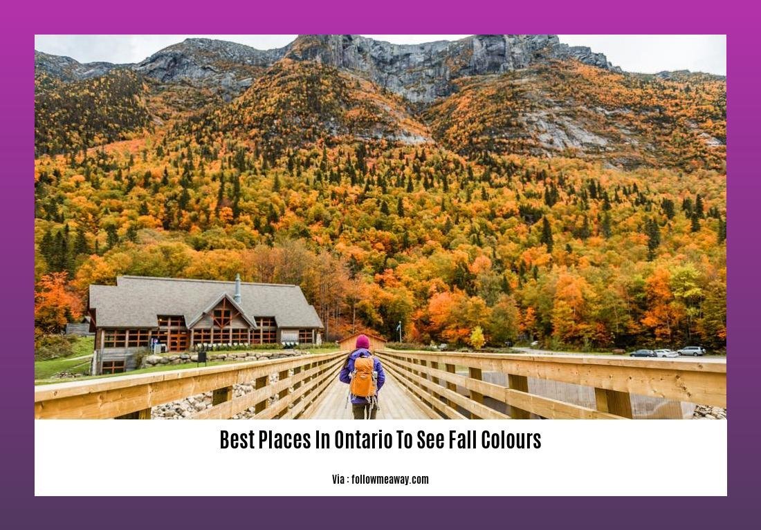 best places in ontario to see fall colours