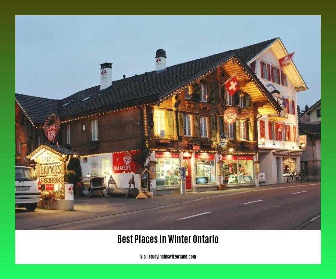 best places in winter ontario