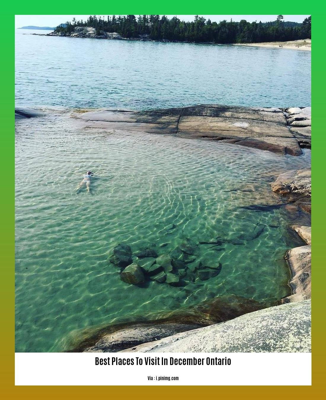 best places to visit in december ontario
