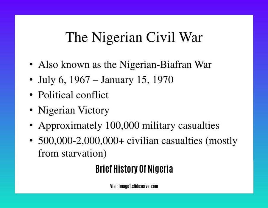 brief history of nigeria
