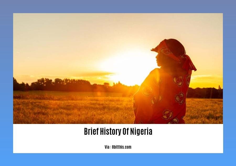 brief history of nigeria