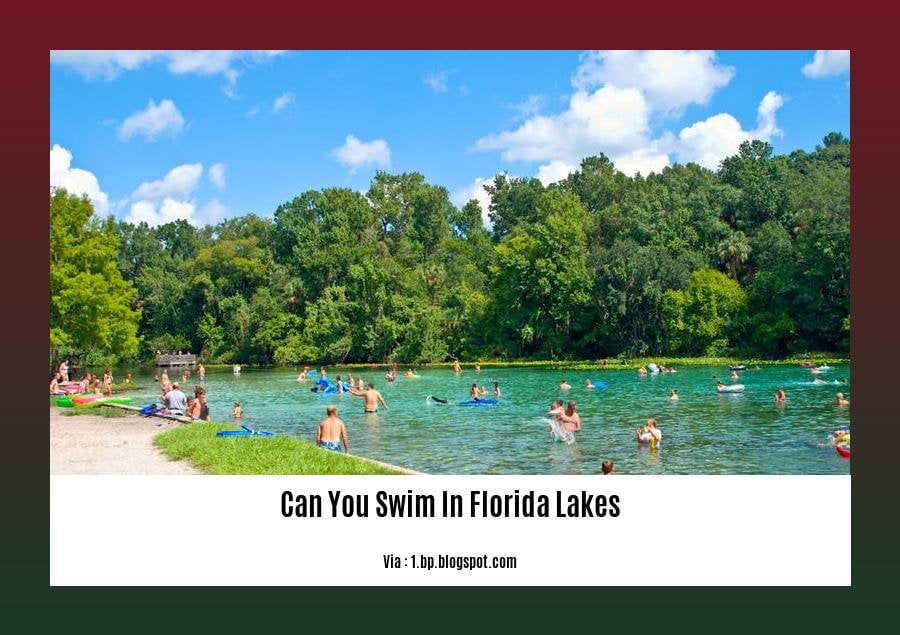 can you swim in florida lakes