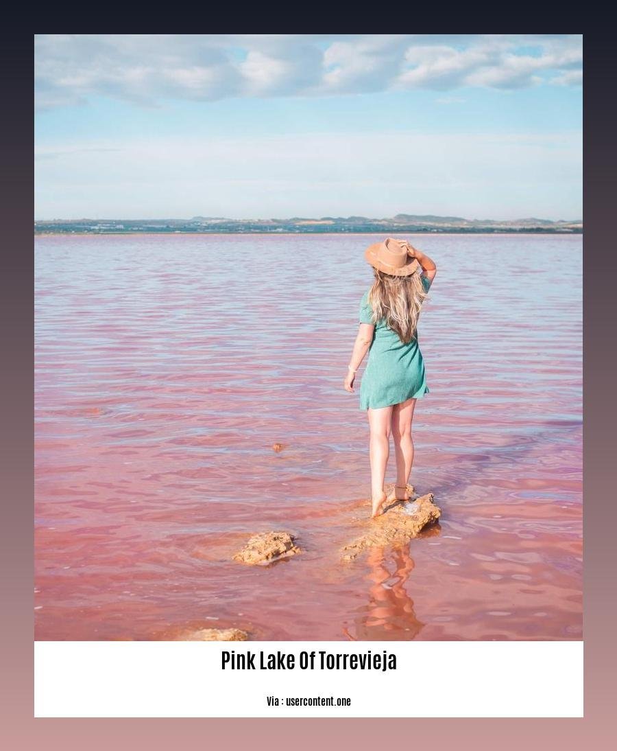 can you swim in the pink lake of torrevieja