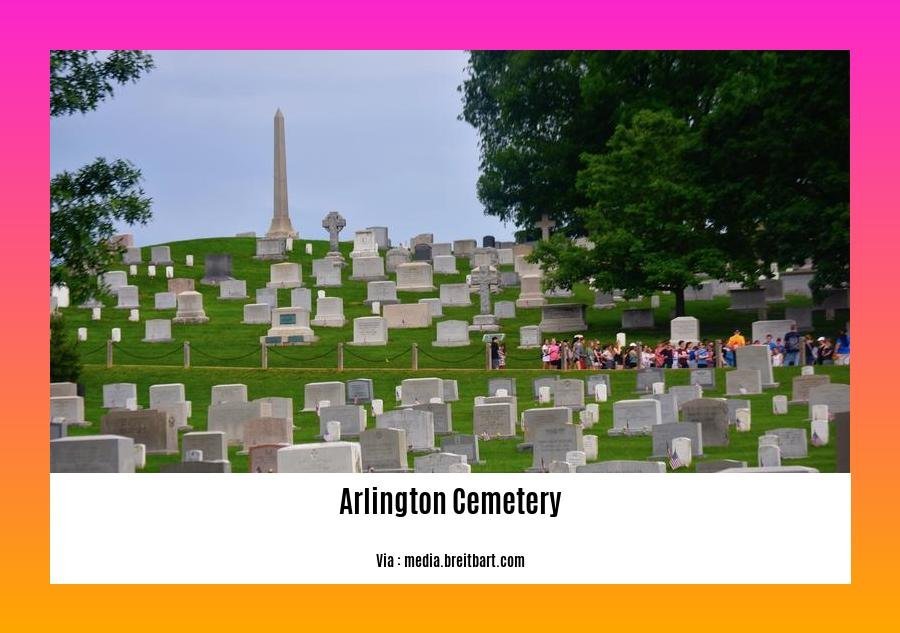 can you take pictures at arlington cemetery