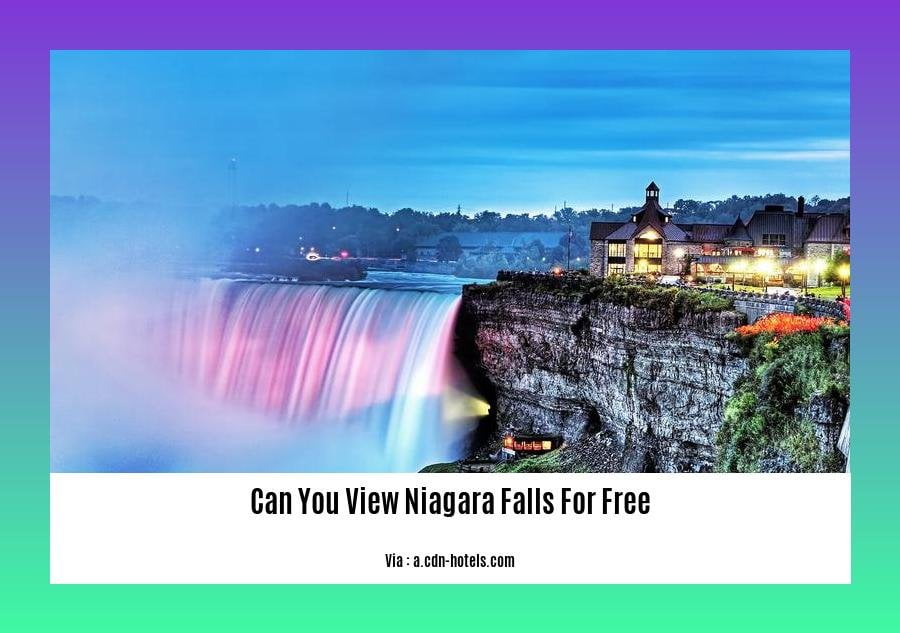 can you view niagara falls for free