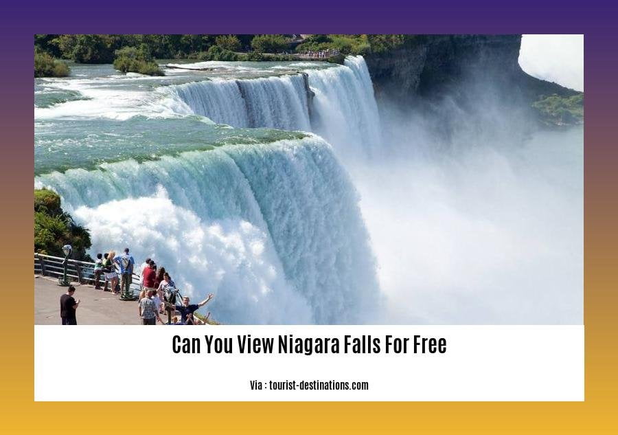 can you view niagara falls for free