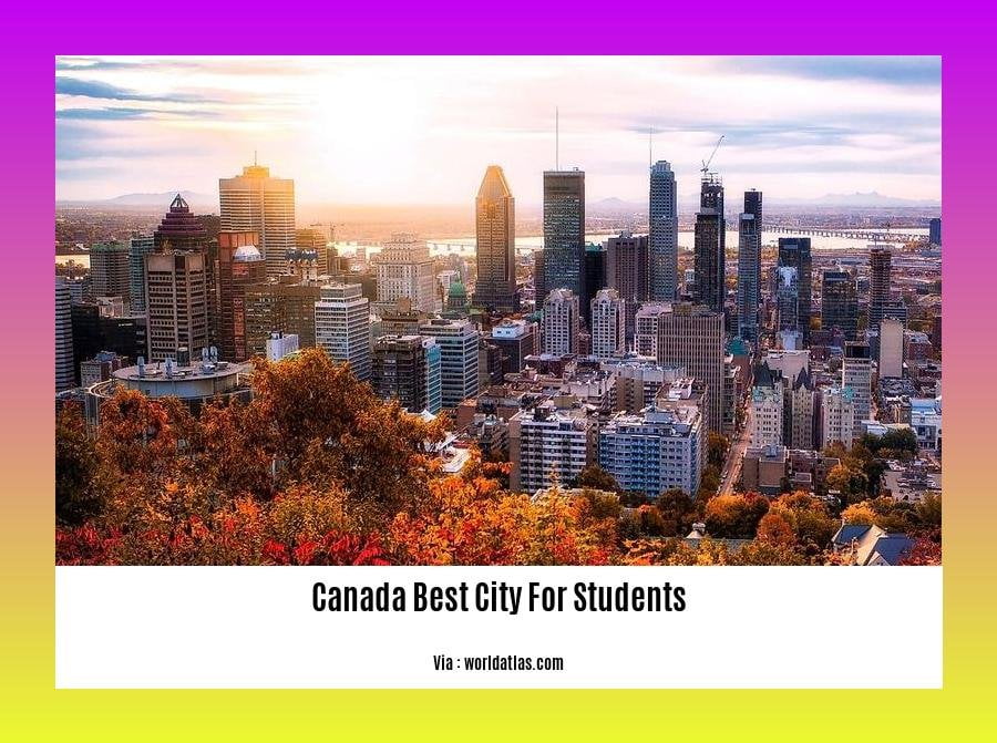 canada best city for students