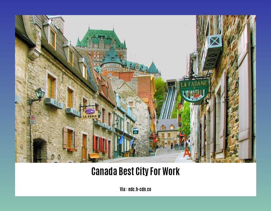 canada best city for work