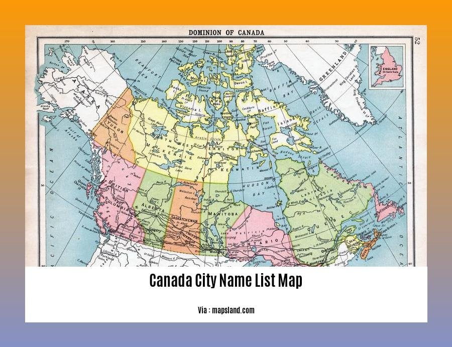 Discover The Hidden Gems Canada City Name List Map For The Ultimate 