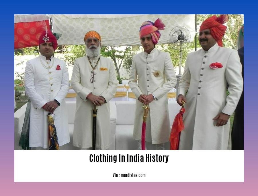 clothing in india history