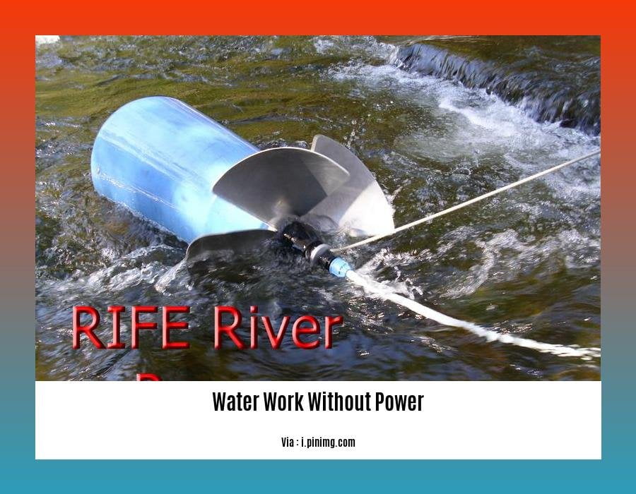does well water work without power