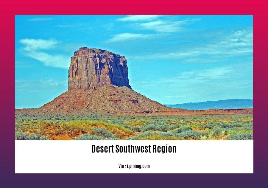 facts about the desert southwest region
