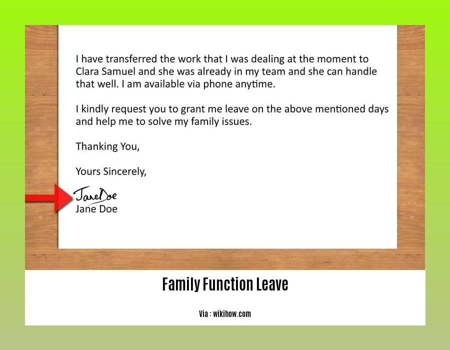 Implementing Comprehensive Family Function Leave Policies Expert leave-application-to-principal-for-family-function-sample-leave