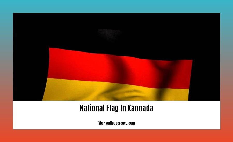 few lines about national flag in kannada