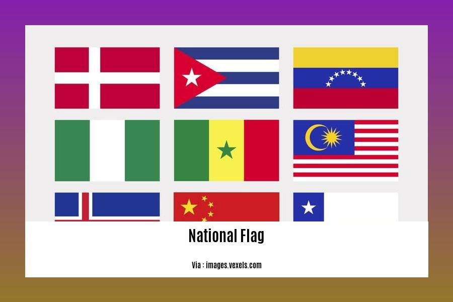 five sentences about national flag