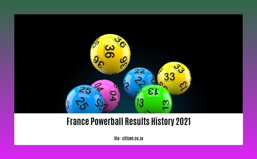 france powerball results history 2021