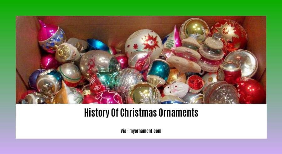 A Journey Through Time: Uncovering the History of Christmas Ornaments