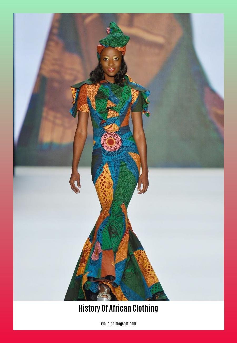 history of african clothing