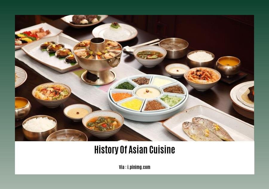 history of asian cuisine