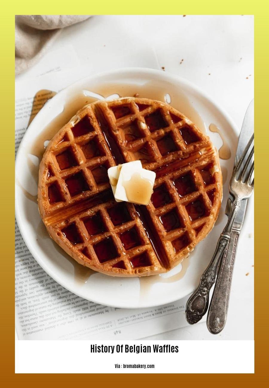 history of belgian waffles