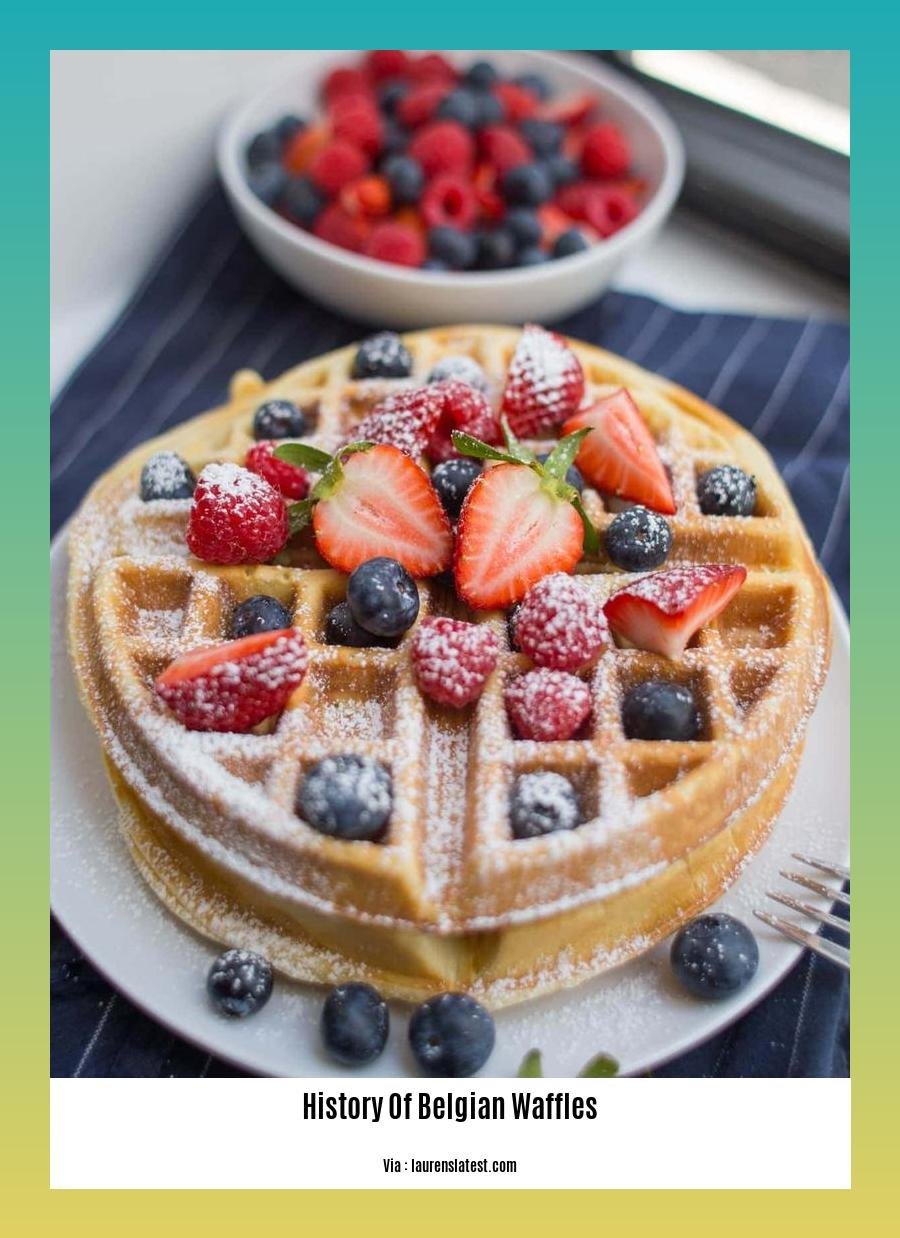 history of belgian waffles