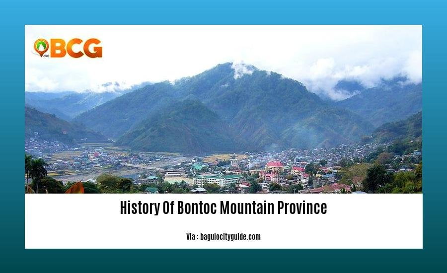 history of bontoc mountain province