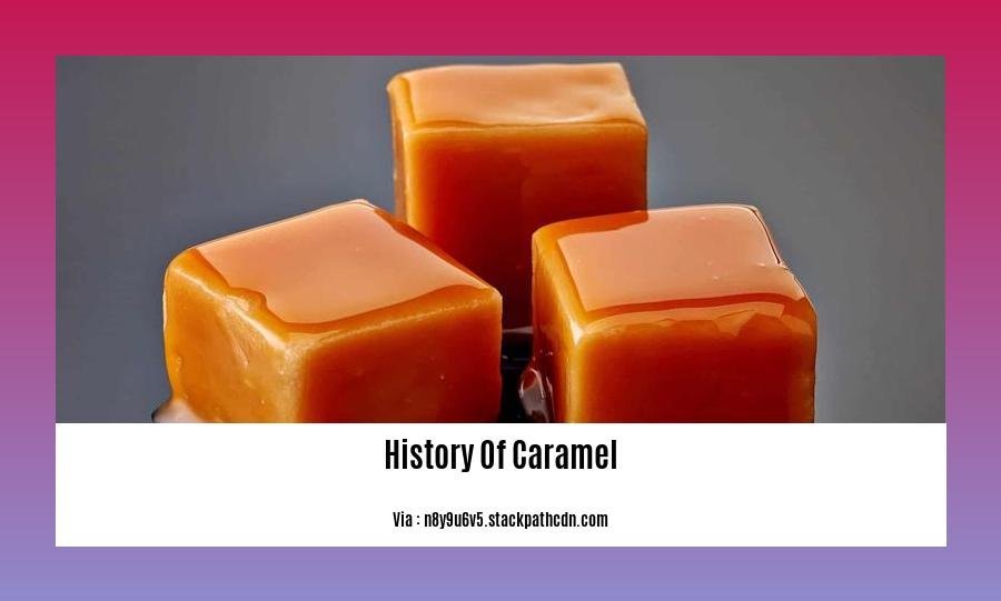 history of caramel