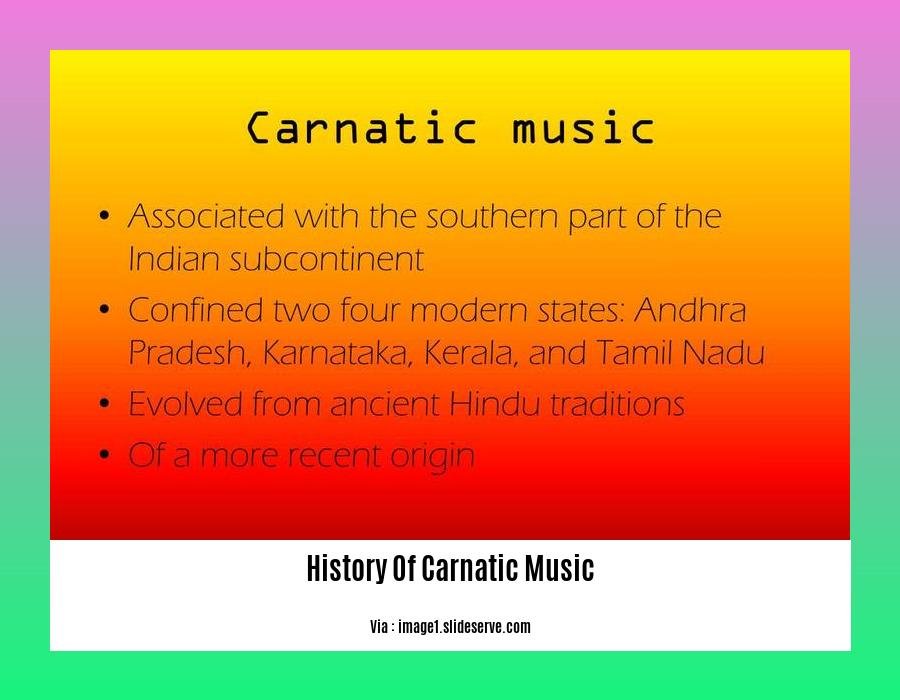 history of carnatic music