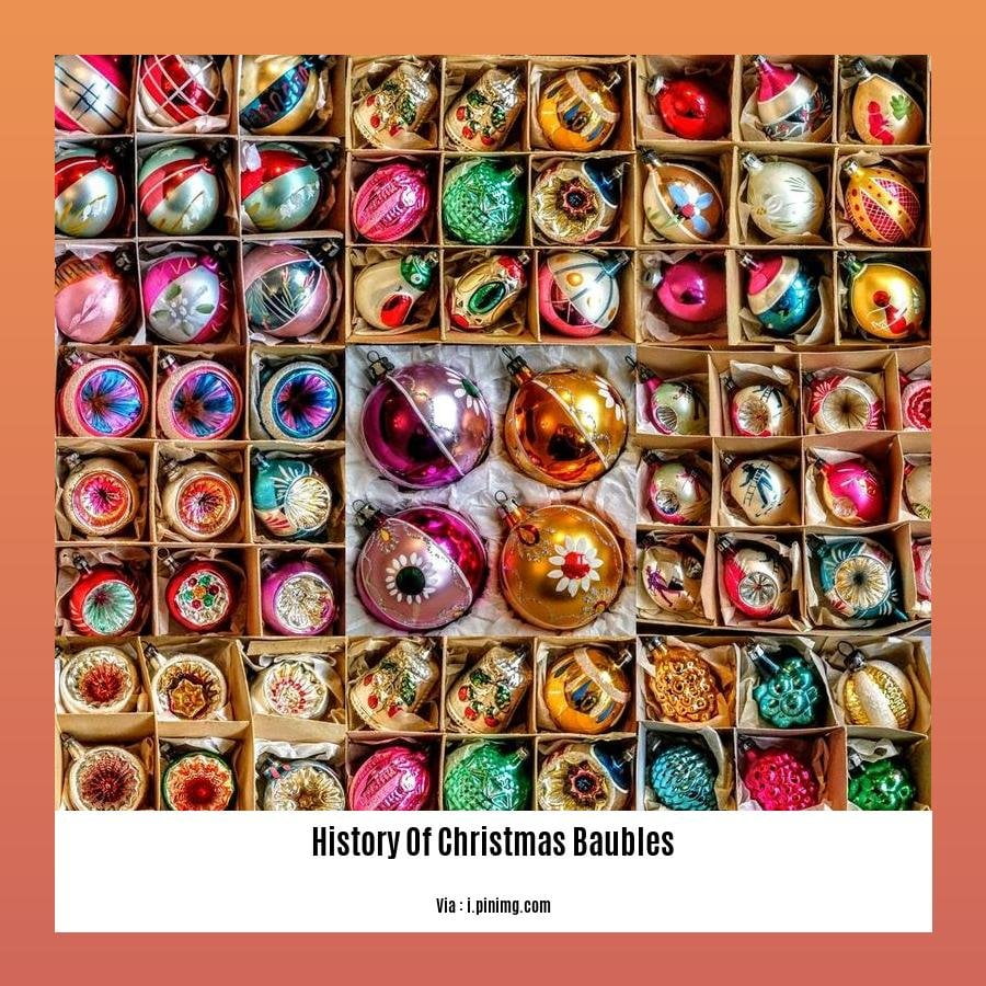 history of christmas baubles