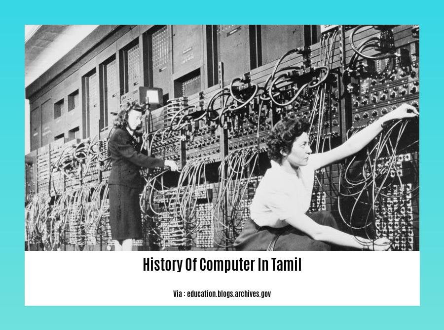 history of computer in tamil
