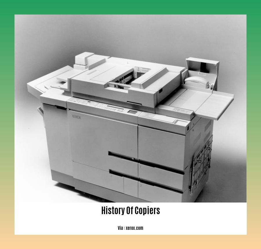 history of copiers