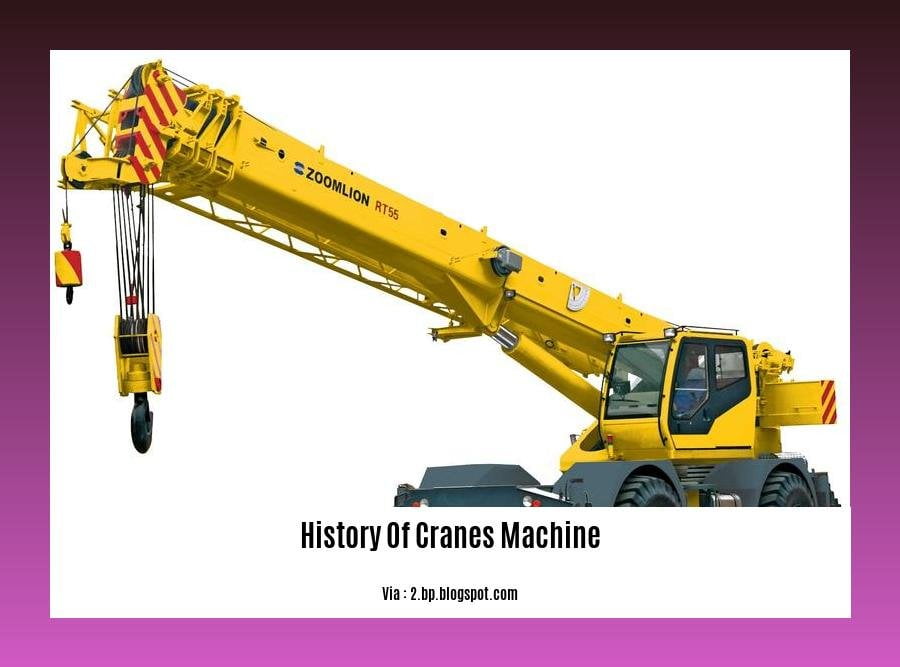 history of cranes machine