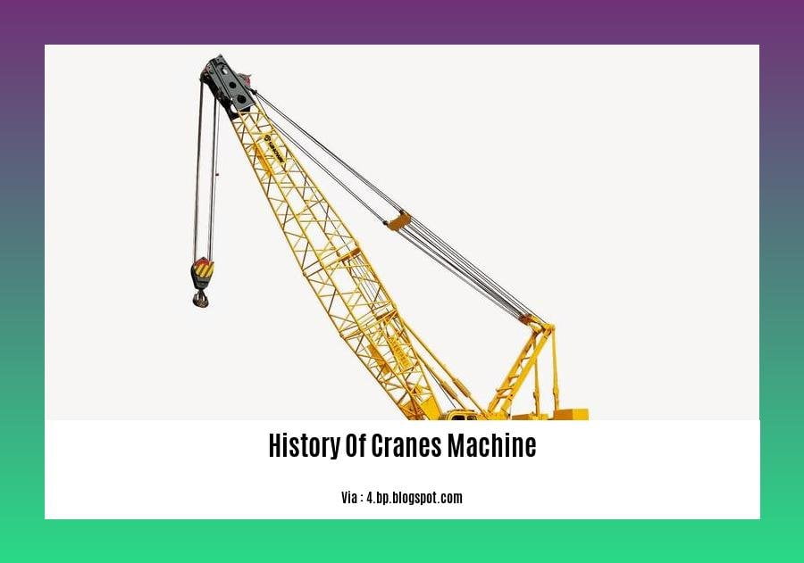 history of cranes machine