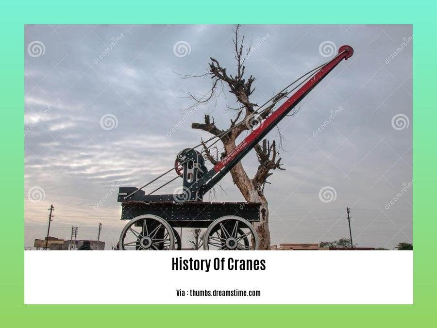 history of cranes