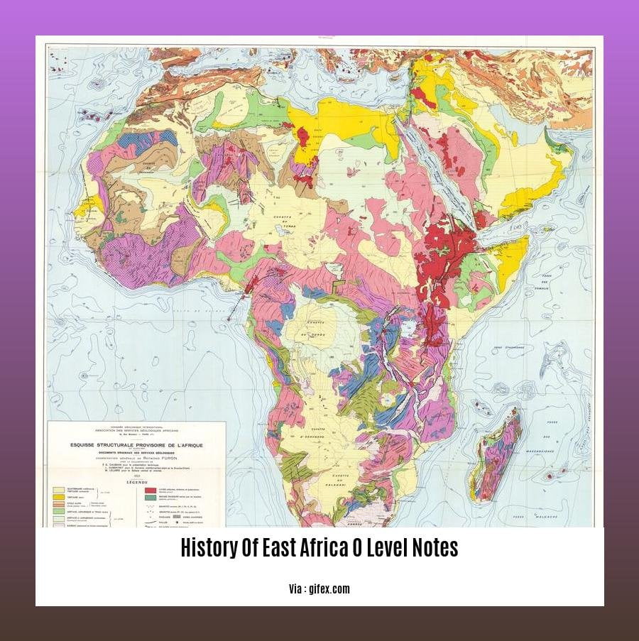 history of east africa o level notes