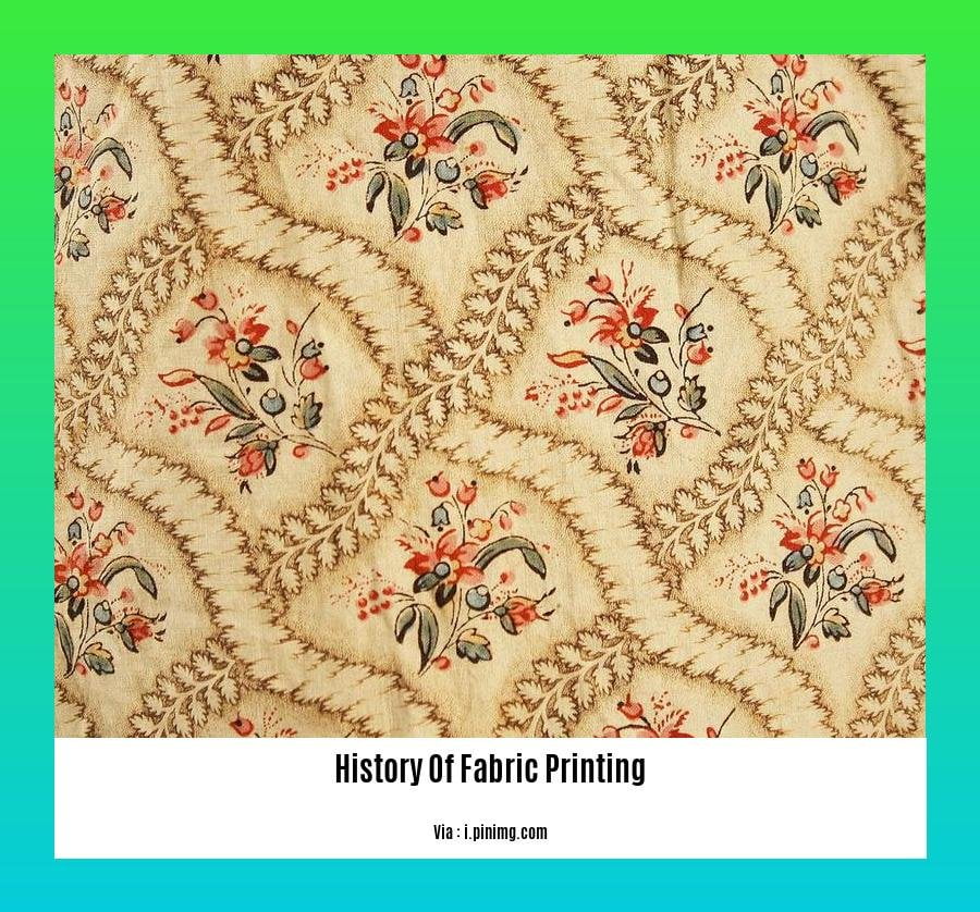 history of fabric printing