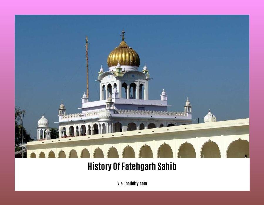 history of fatehgarh sahib