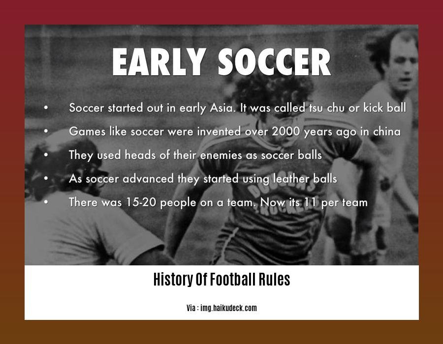 history of football rules 2