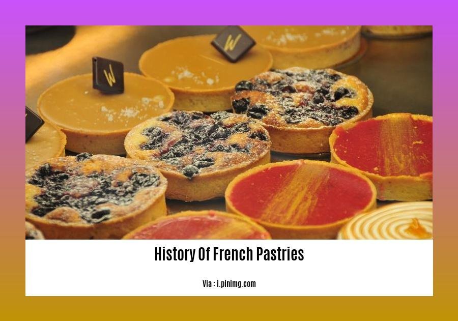 history of french pastries