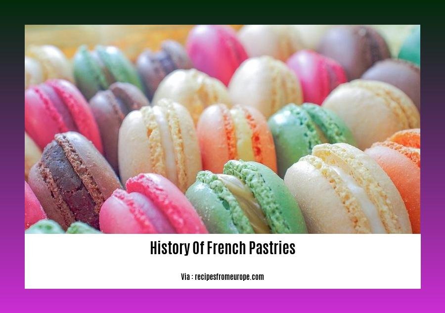 history of french pastries