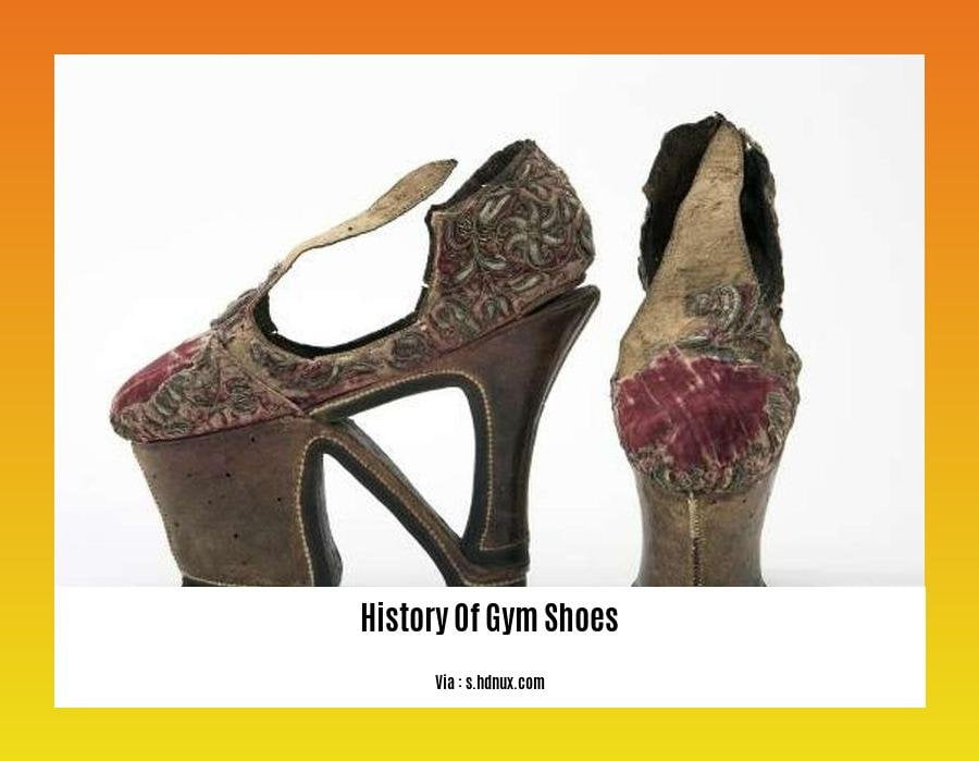 history of gym shoes