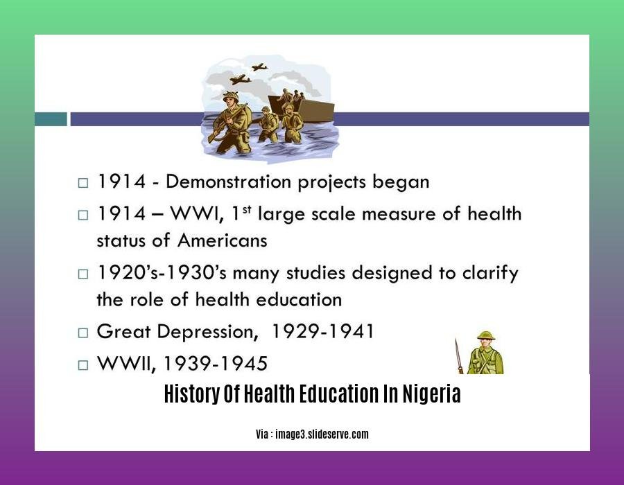 history of health education in nigeria 2