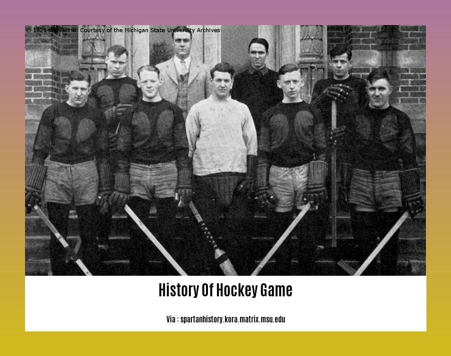 history of hockey game 2