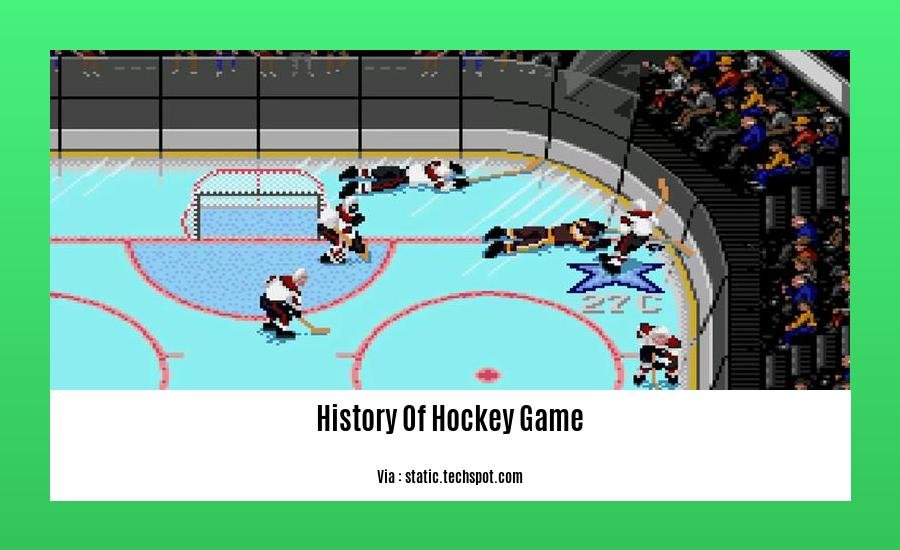 history of hockey game