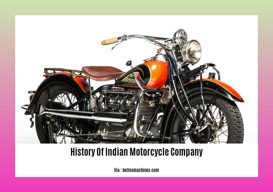 history of indian motorcycle company