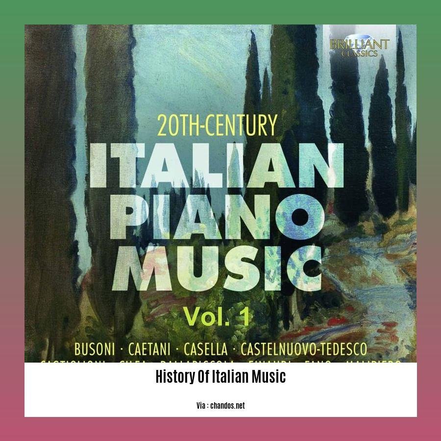 history of italian music