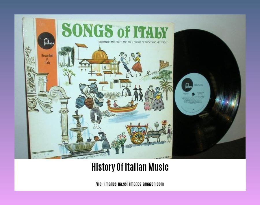 history of italian music