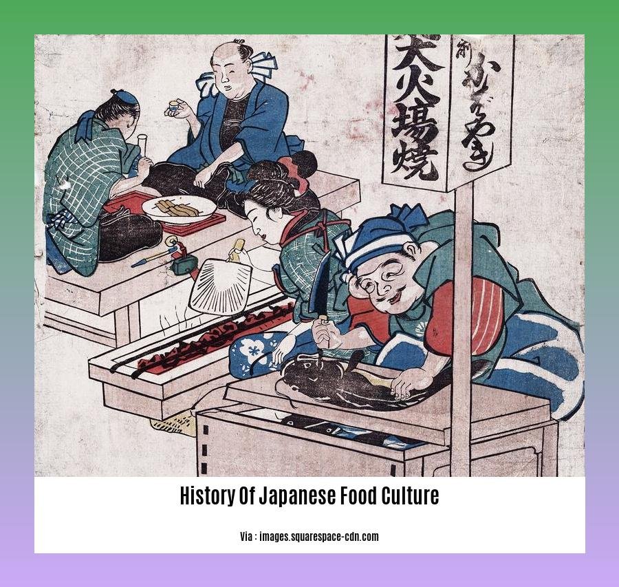 history of japanese food culture