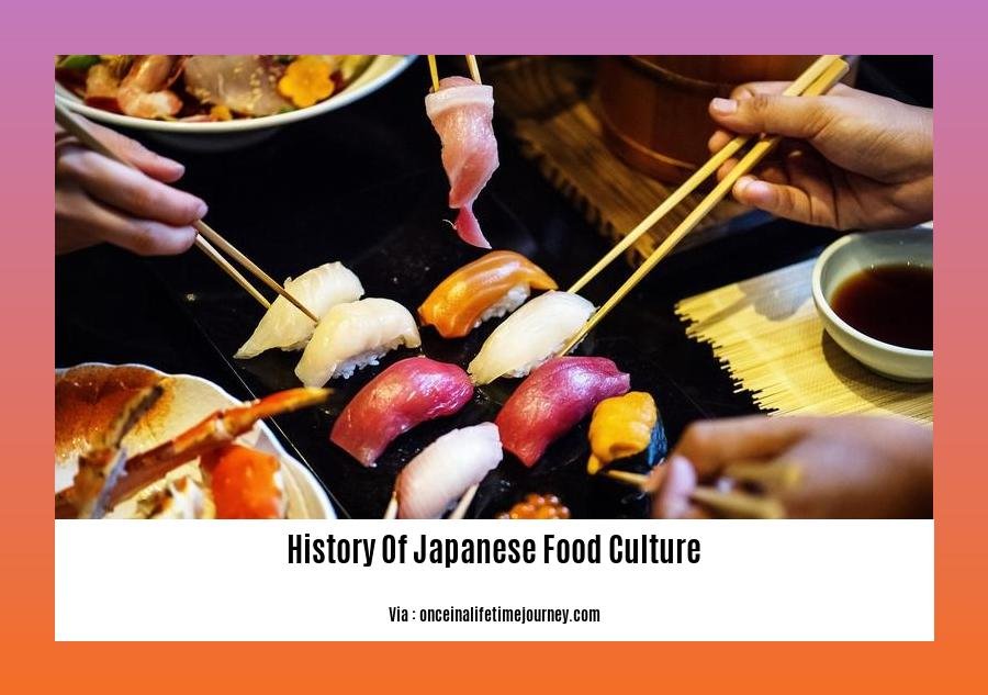 history of japanese food culture